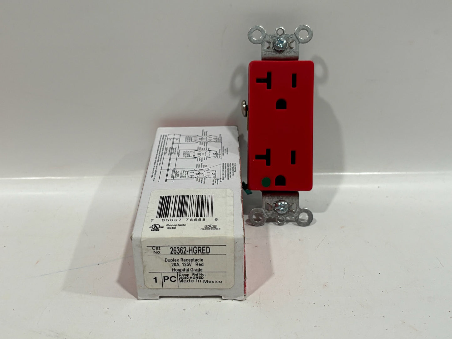 New 13PK Legrand 26362-HGRED Duplex Receptacle 20A-125V