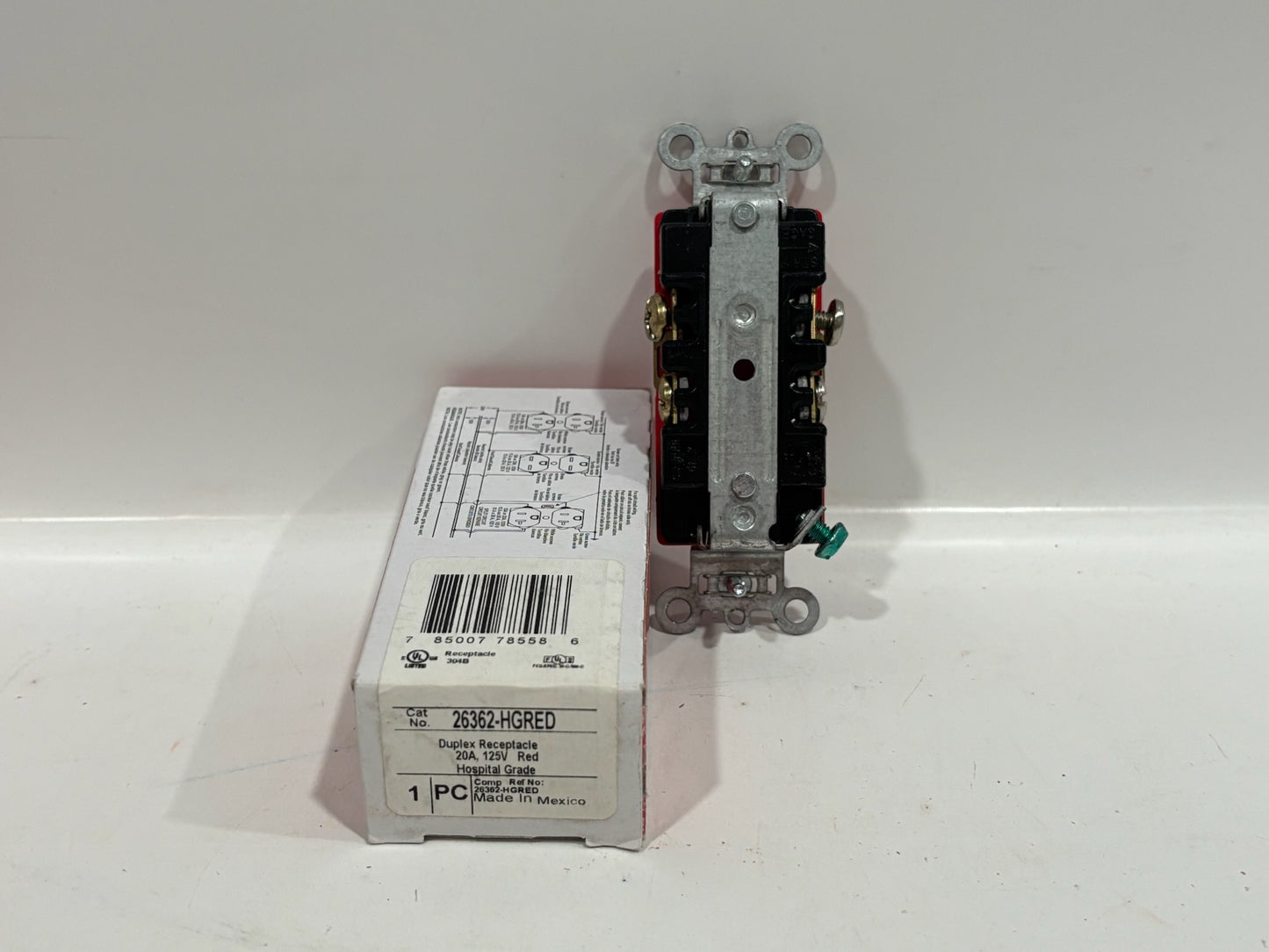 New 13PK Legrand 26362-HGRED Duplex Receptacle 20A-125V