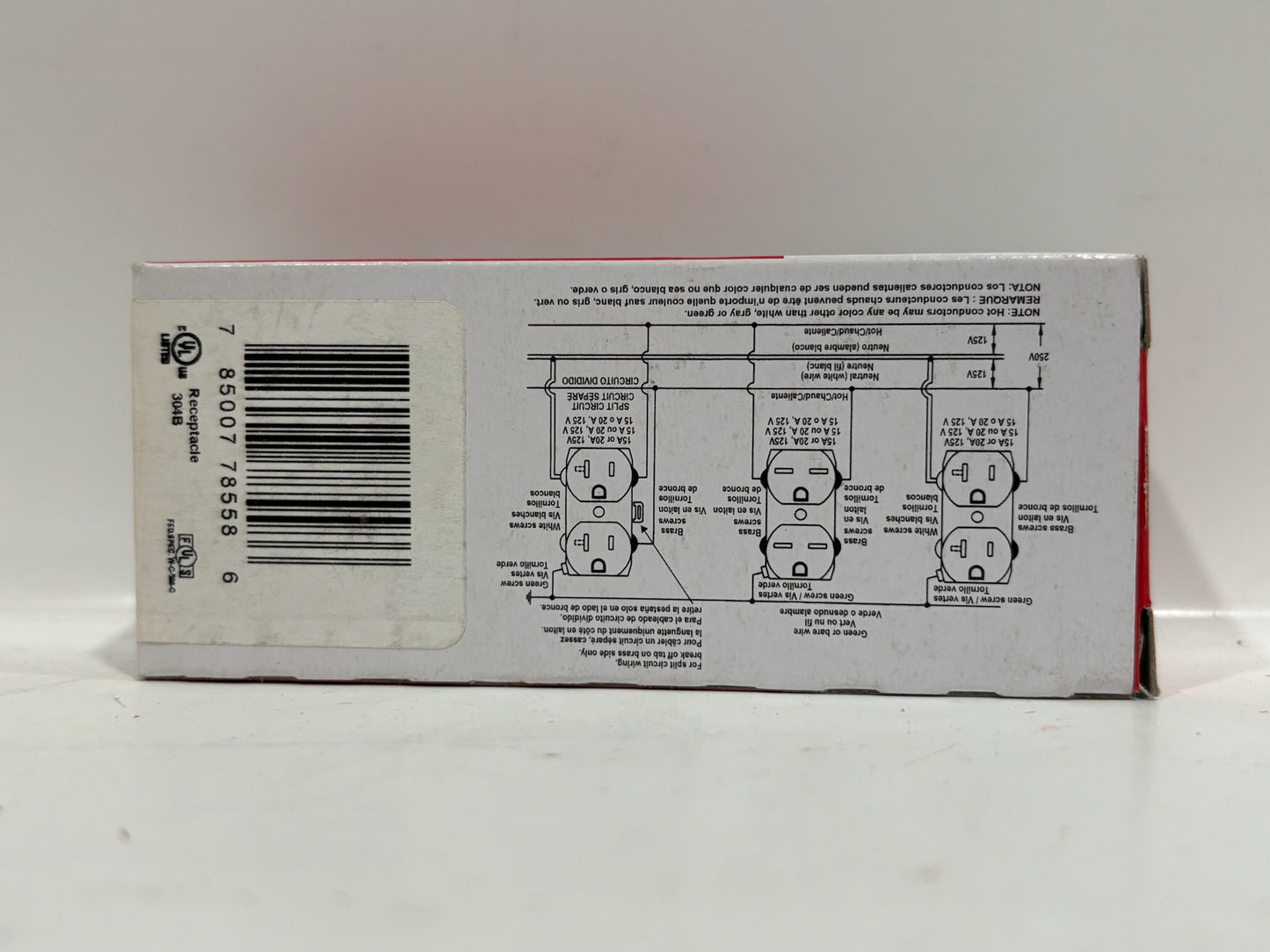 New 13PK Legrand 26362-HGRED Duplex Receptacle 20A-125V