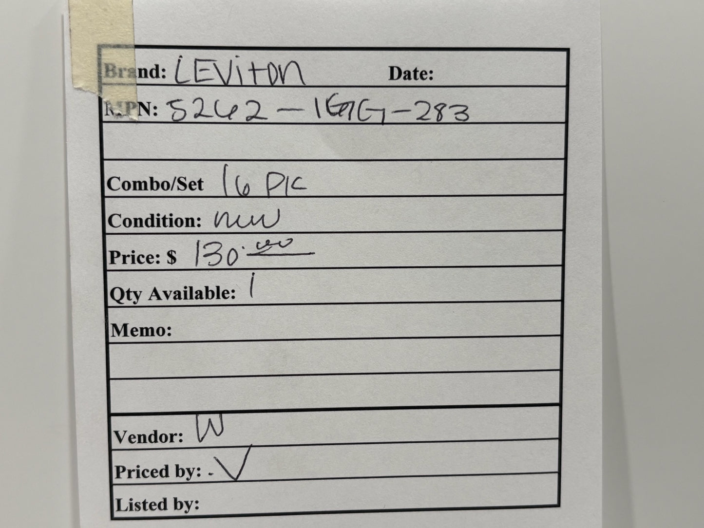 New 16PK Leviton 5262-IGG Ground Duplex Receptacle 15A-125V