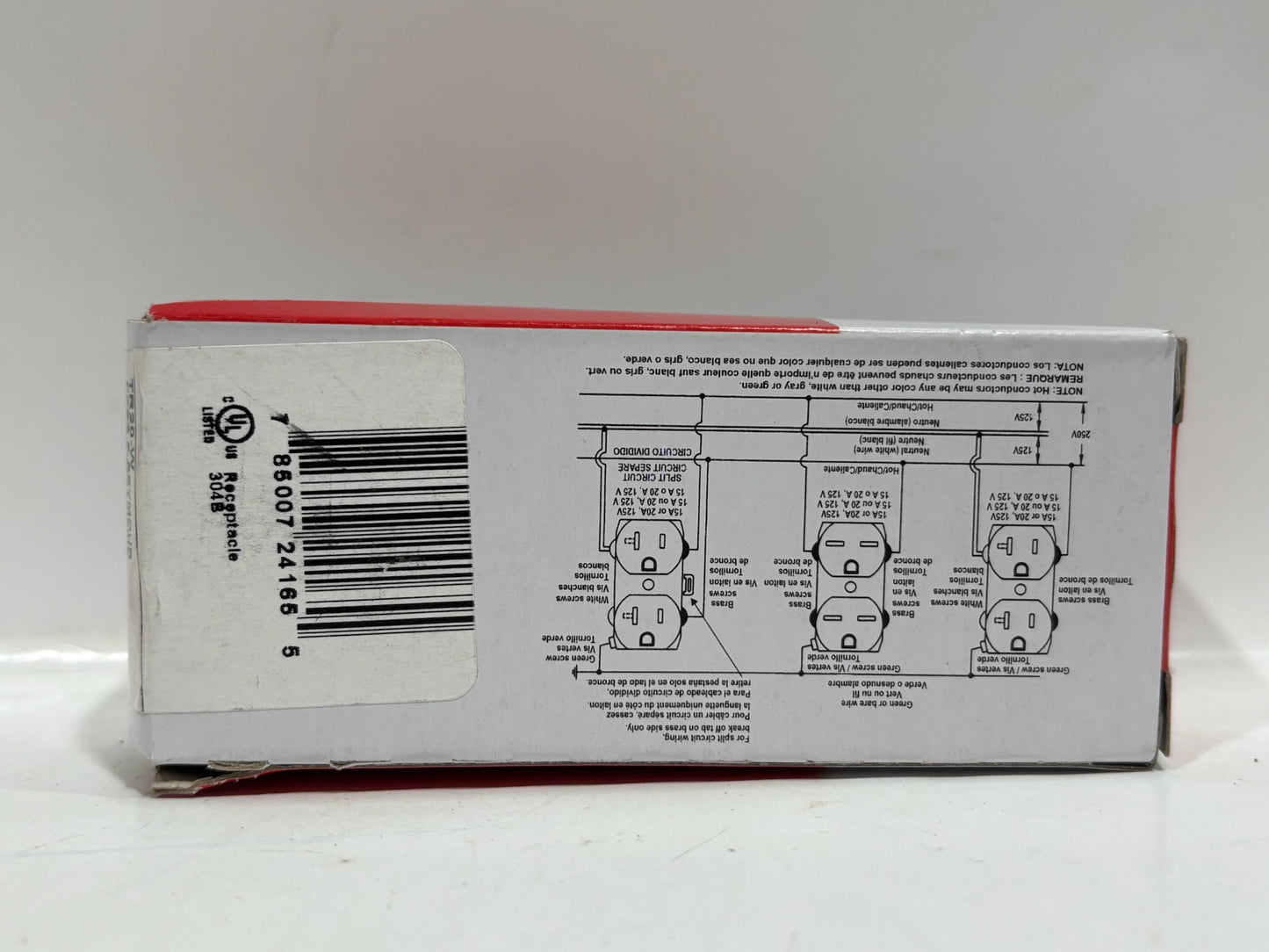 New 10PK Legrand TR20-W Tamper Resistant Duplex Receptacle 20A-125V