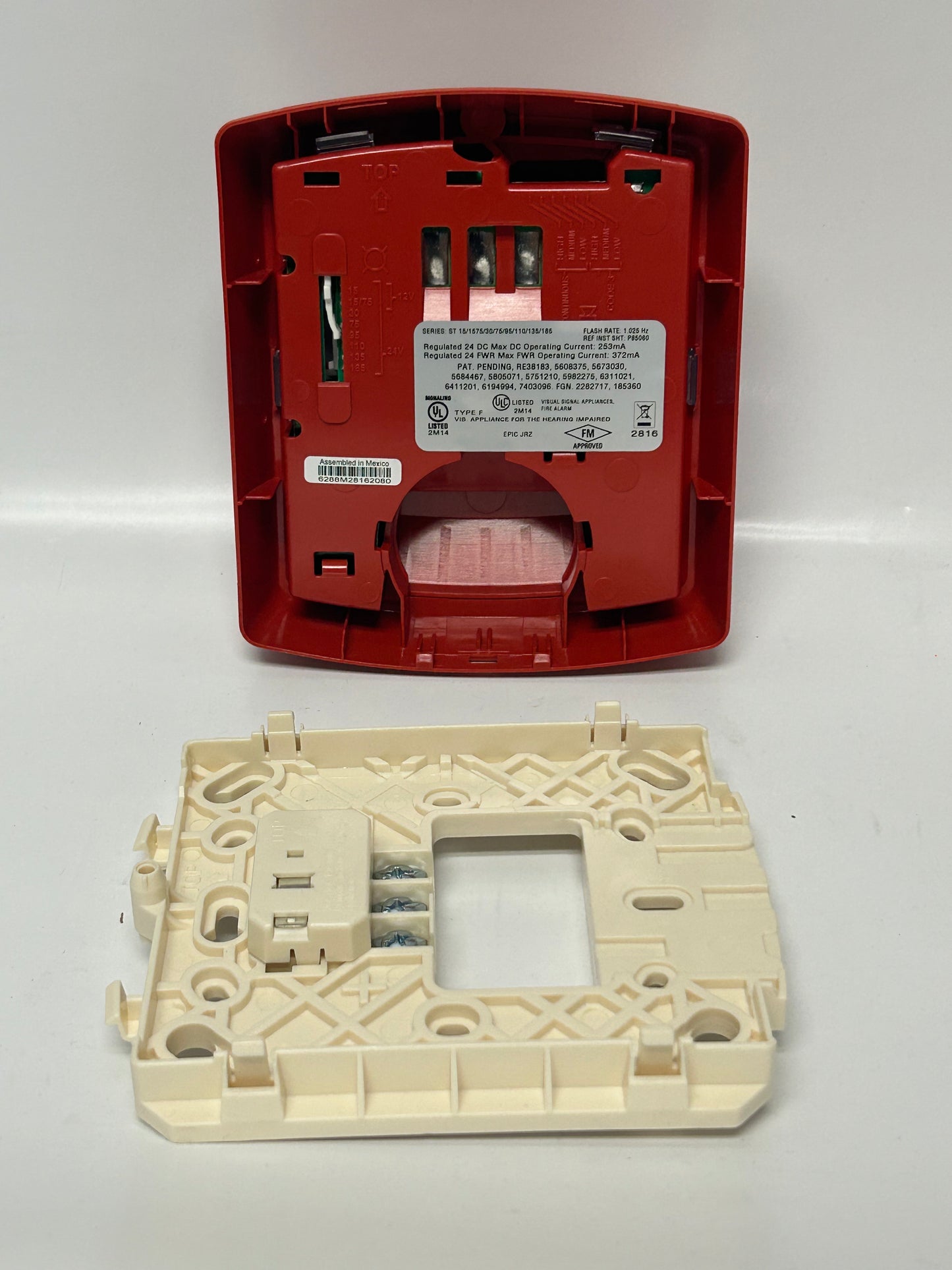EATON STR 127380 Wheelock Exceder Strobe, Wall Mount, Red