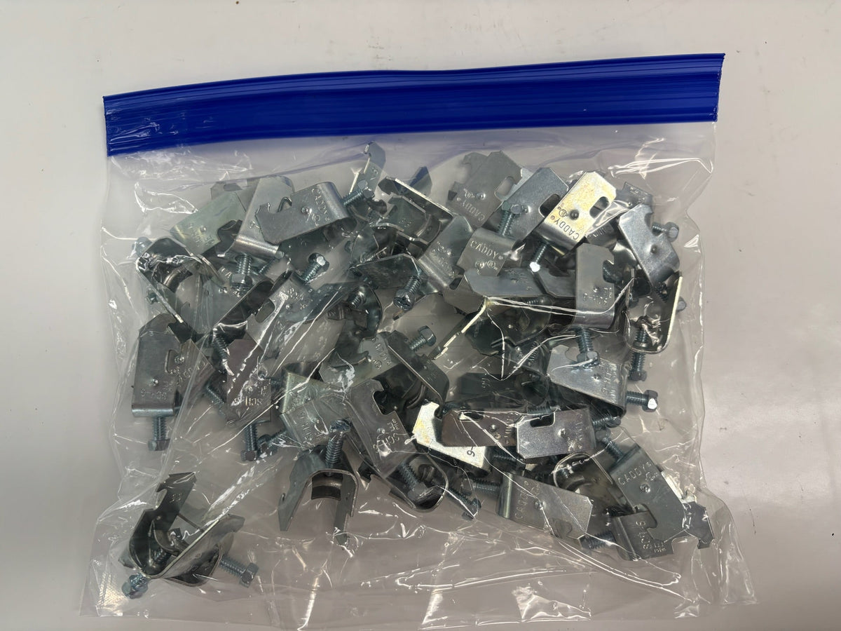 46PK nVent Caddy SCH6B Booted Strut Clamp for 3/8" EMT or Cable, Zinc (No Box)