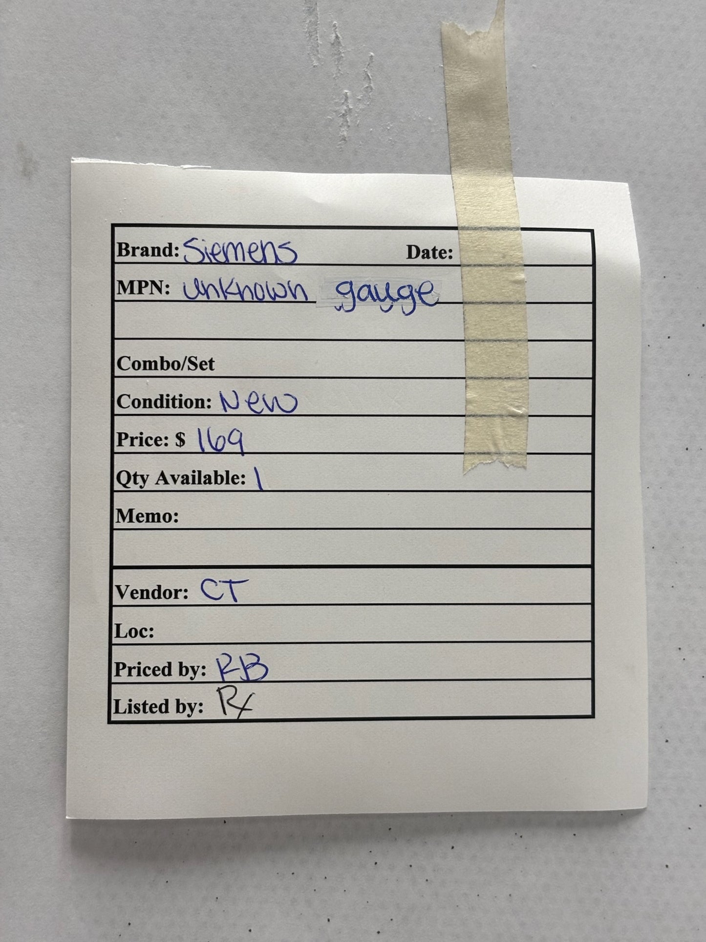 Siemens-Allis 0-3000V AC Panel Voltmeter PT 2400:120 Ratio