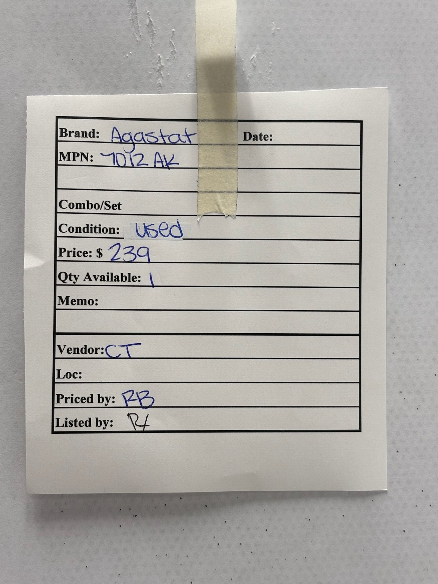 Agastat 7012AK Time Delay Relay Module for Industrial Control Timing