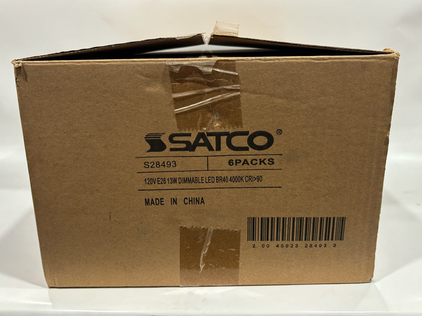 New 6PK SatCo S28493 Dimmable 13W LED Reflector 85W Medium Base