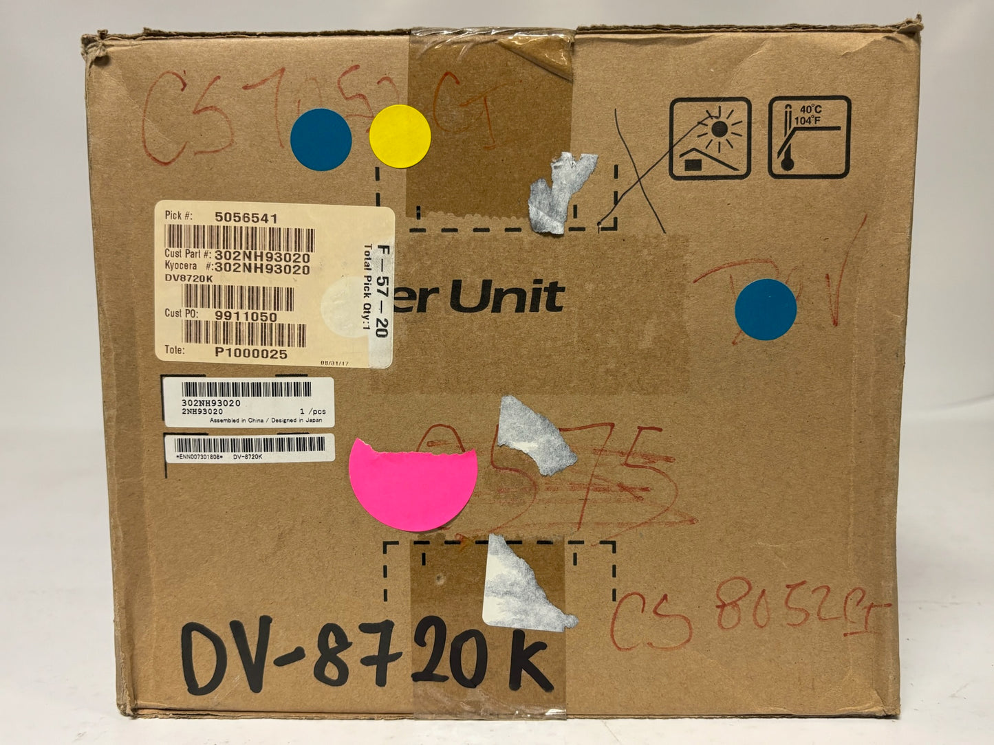 OEM Kyocera TASKalfa 7002i,7003i Black Developer Unit DV-8720K (302NH93020)
