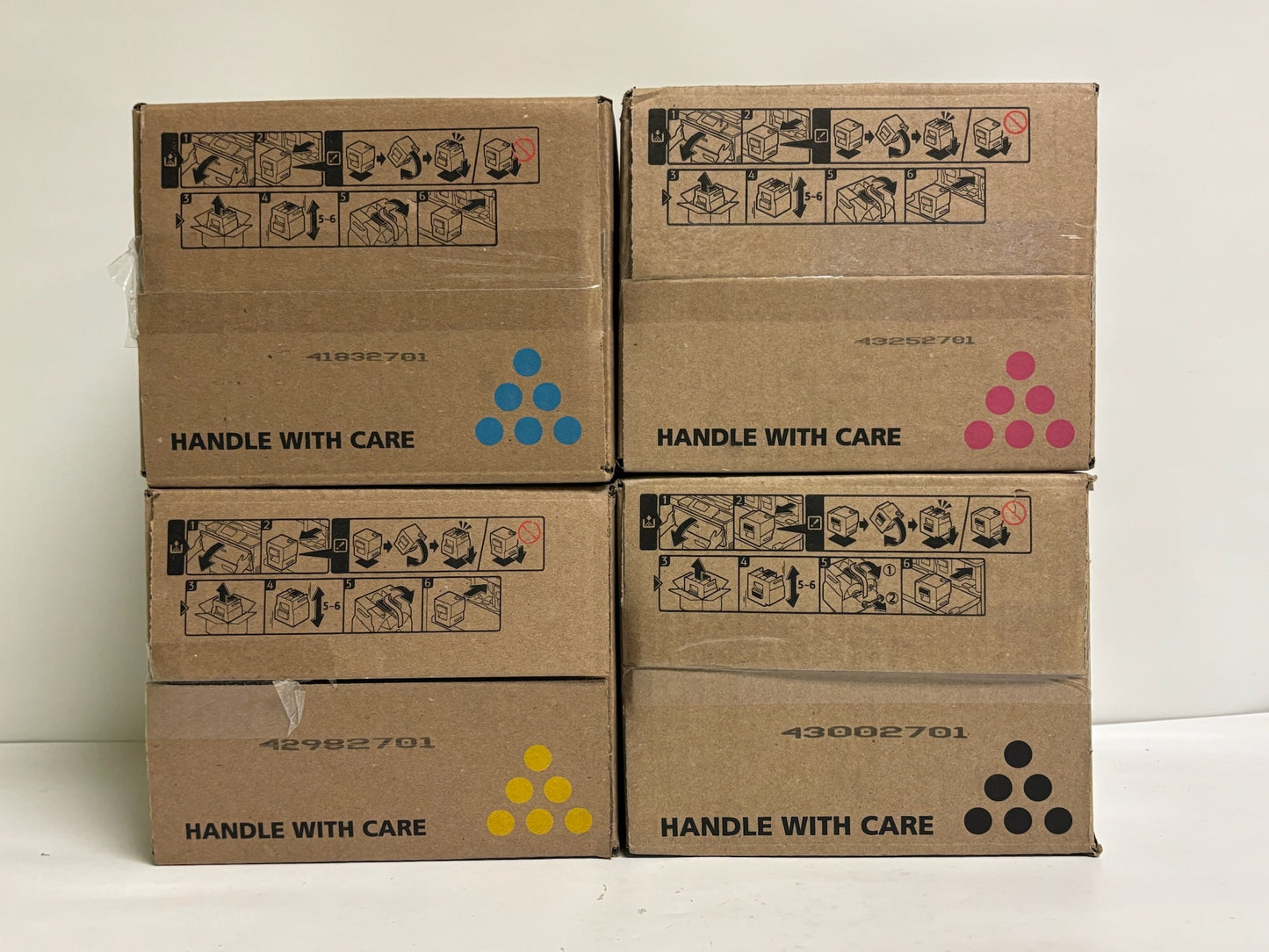 4 Genuine Ricoh MP C8003,C6503,C8000 CMYK Toners 842196,842197,842198,842199