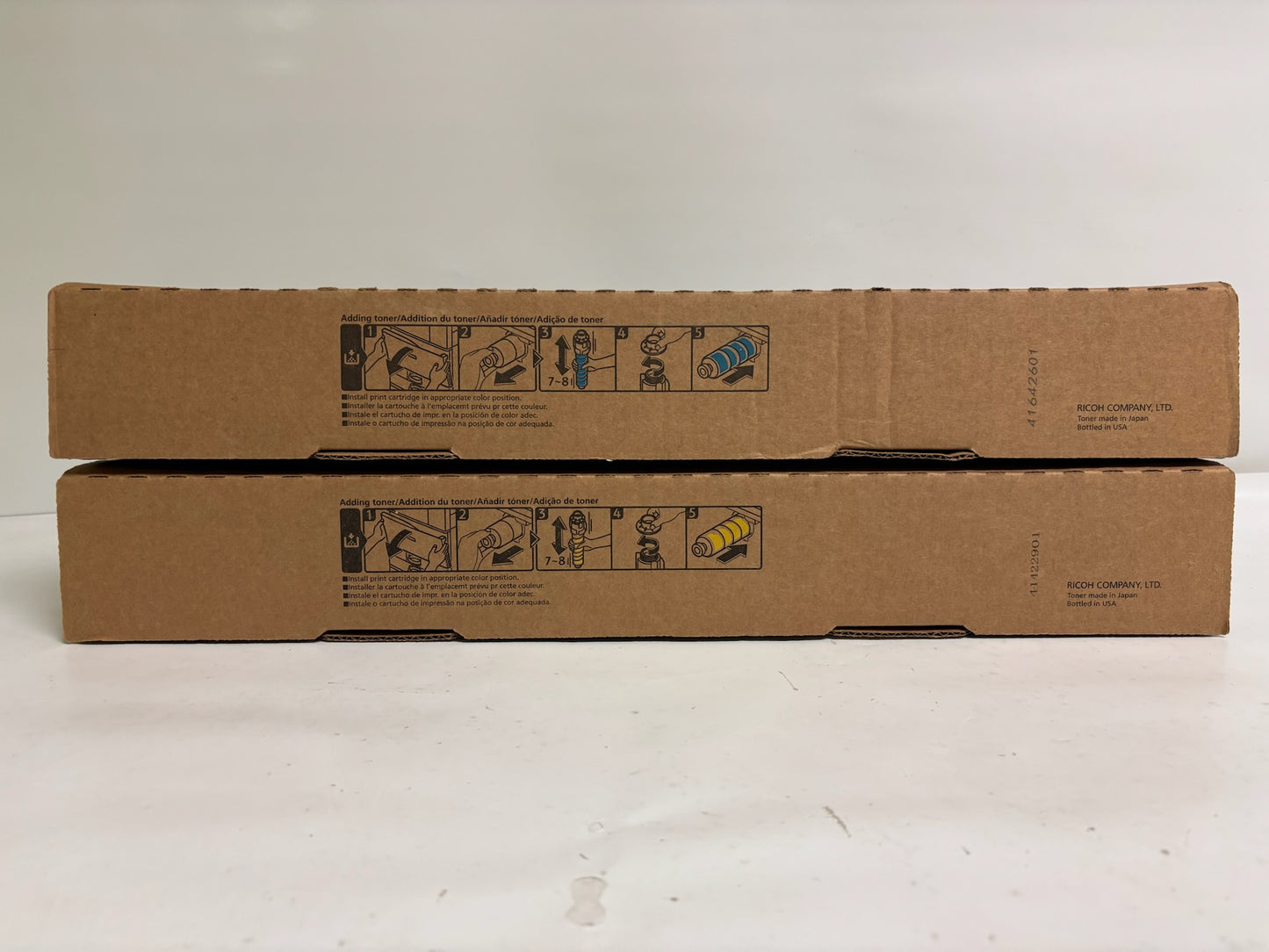2 New OEM Ricoh IM C2000,C2500 Cyan & Yellow Toners 842308, 842310