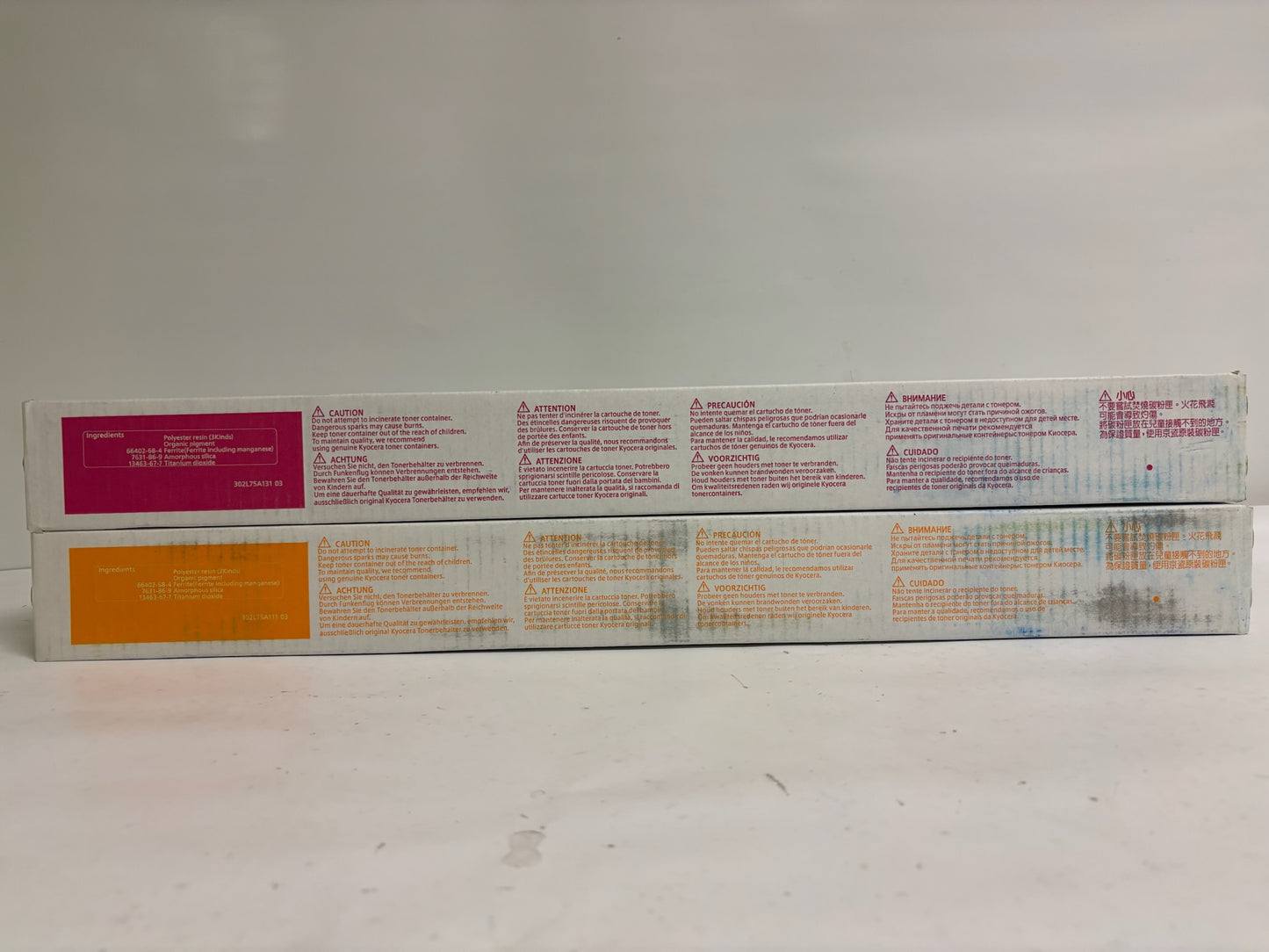 2 New OEM Kyocera TASKalfa 2552ci,2553ci Magenta & Yellow Toners TK-8347