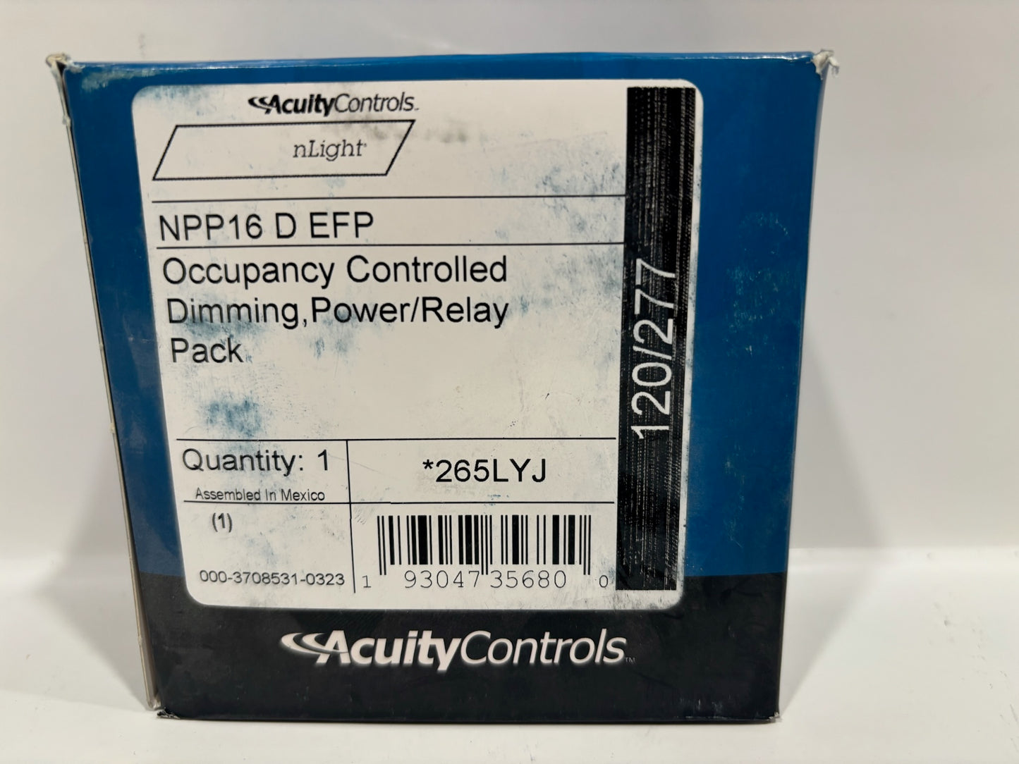 Acuity Npp16-D-EFP Occupancy Controlled Dimming, Power/Relay Pack