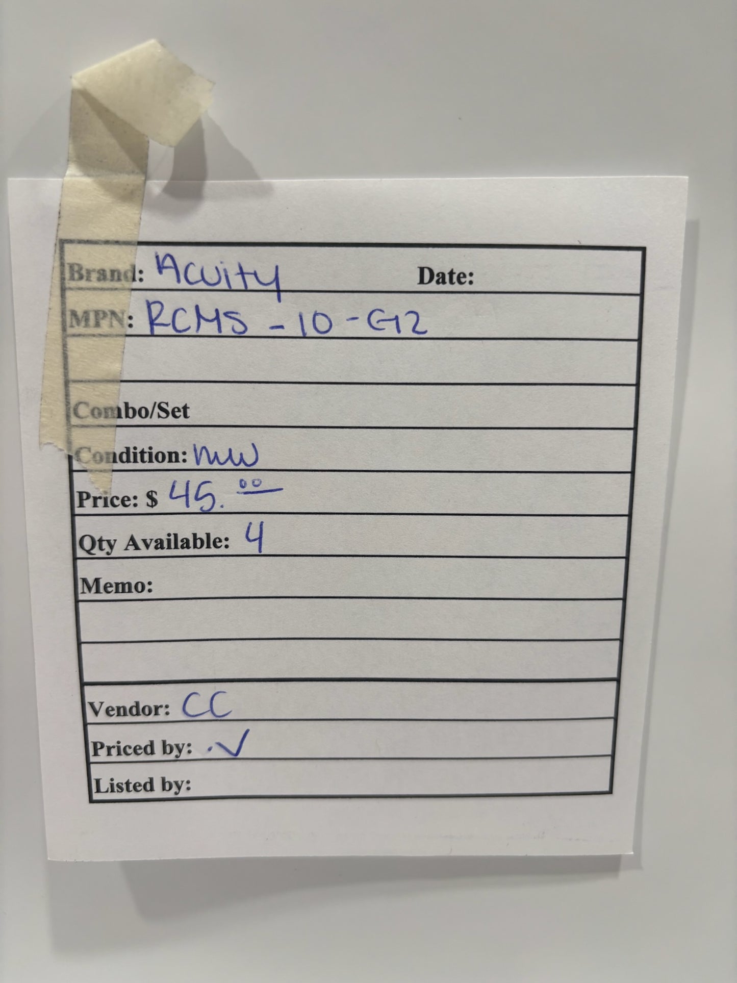 Acuity RCMS-10-G2 Large Motion Detector - Extended Range 360 lens