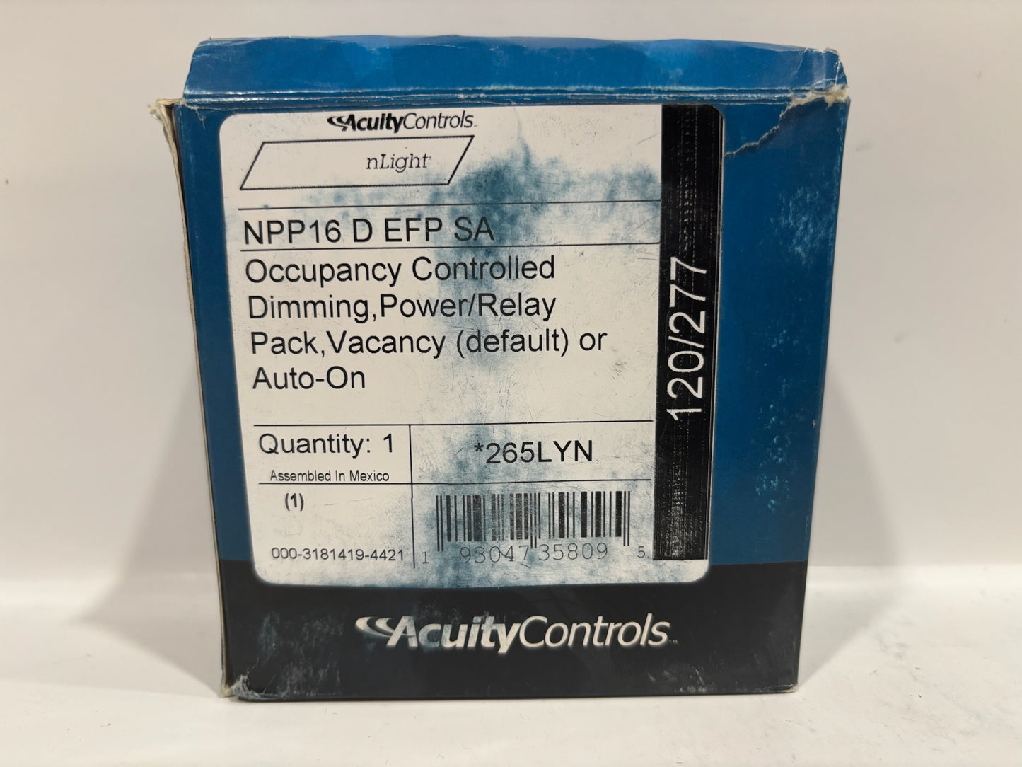 Acuity NPP16-D-EFP-SA Occupancy Controlled Dimming