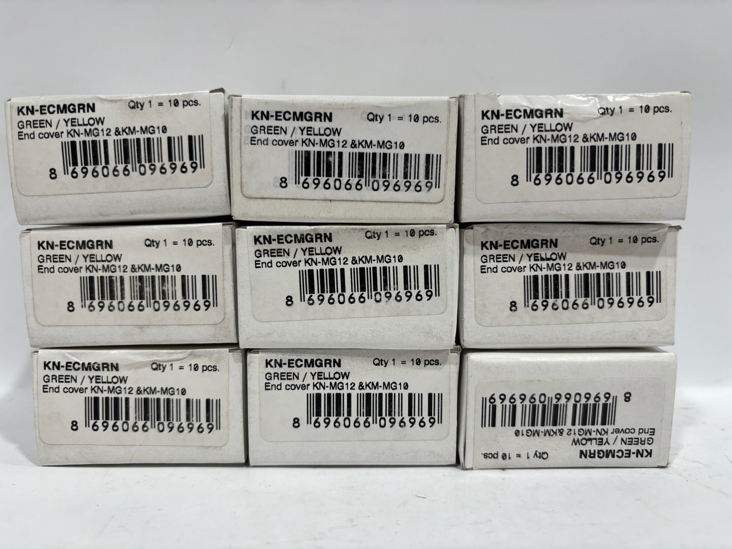 8 PC Konnect-it KN-MG10 Green/Yellow Mini Grounding Terminal Block