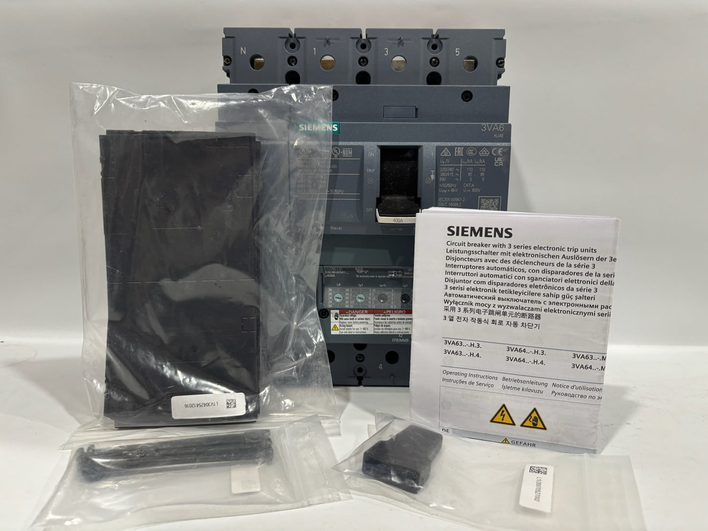 SIEMENS 3VA6340-6HN41-0AA0 Molded Case Circuit Breaker 400A-600V