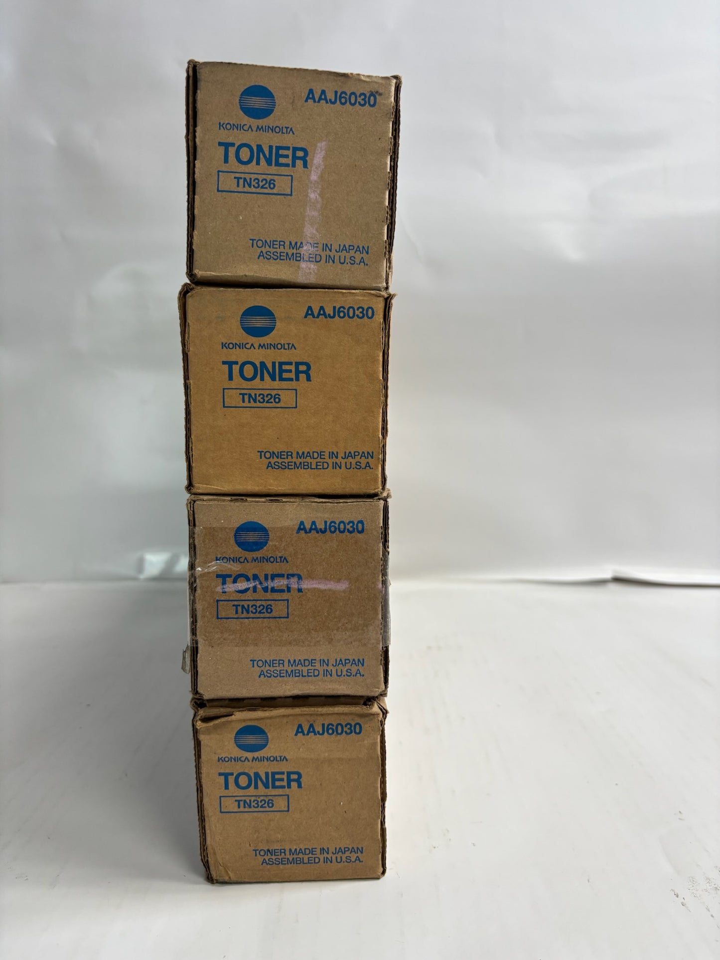 4 New Genuine Konica Bizhub 308e,368e Black Toners TN326 AAJ6030 (Same Day Ship)