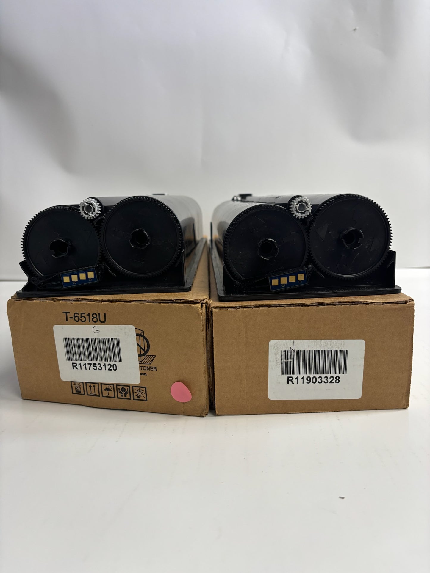 2 Open Genuine Toshiba e-STUDIO 5518A, 6518A, 7518A, 8518A Black Toners T-6518U