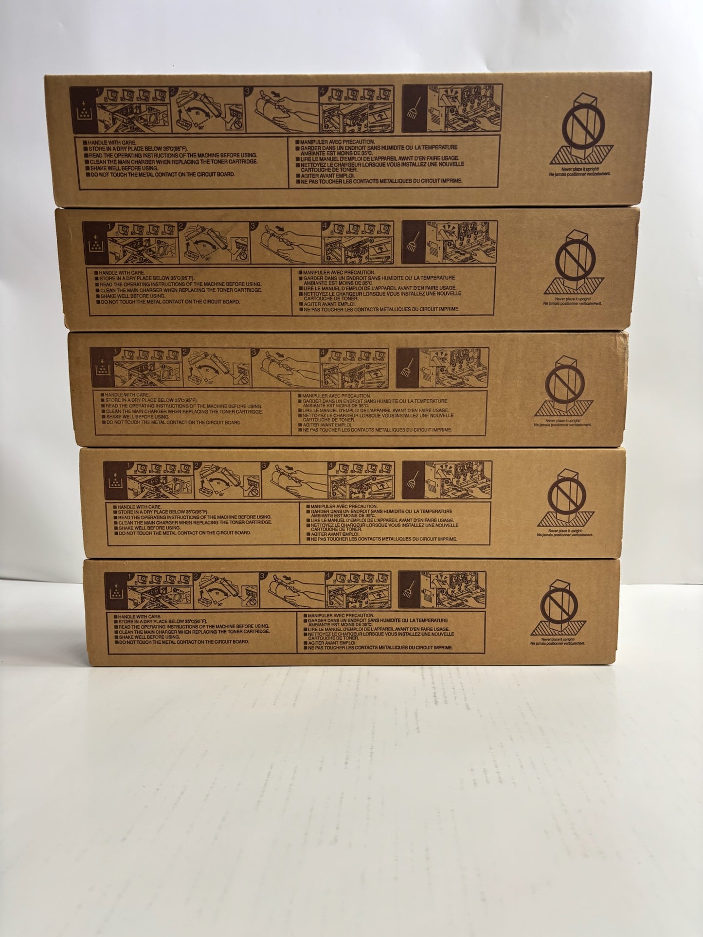 5 New Genuine Toshiba e-STUDIO 2505AC,3005AC CCMMY T-FC505U Toners (No Black)