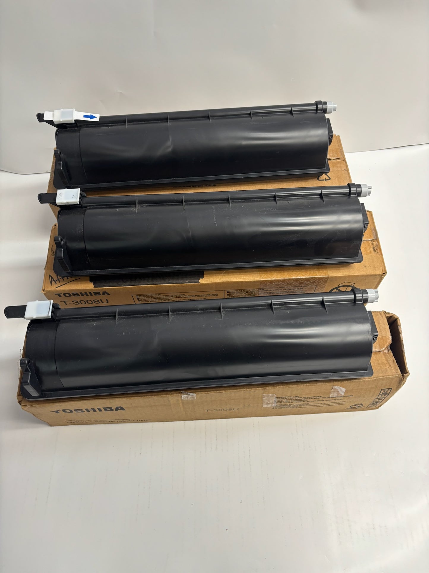 3 Open Genuine Toshiba 2008A,2508A,3008A,3008AG Black Toners T-3008U (T3008U)