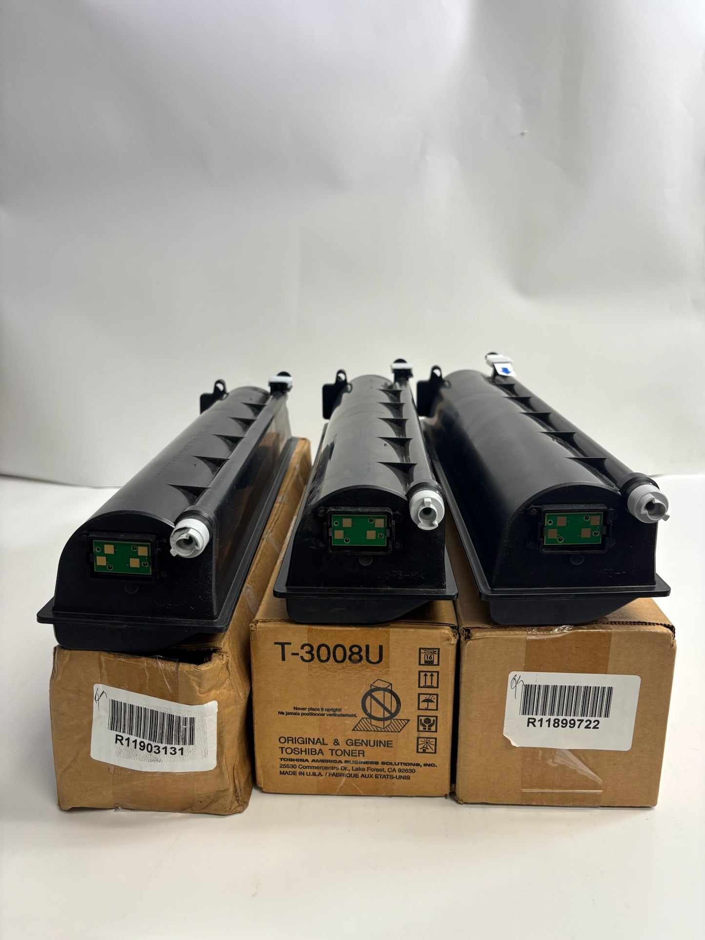 3 Open Genuine Toshiba 2008A,2508A,3008A,3008AG Black Toners T-3008U (T3008U)