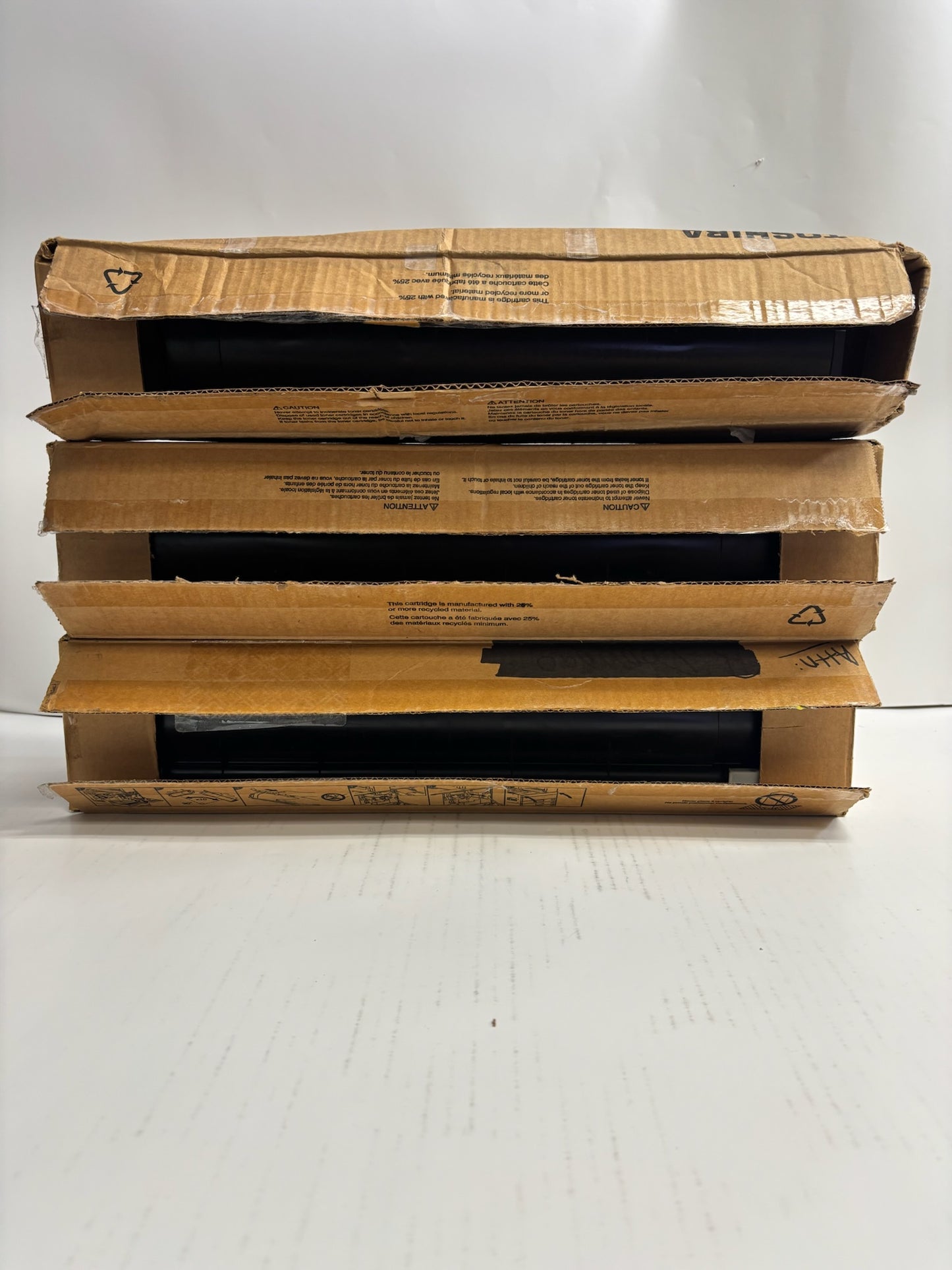 3 Open Genuine Toshiba 2008A,2508A,3008A,3008AG Black Toners T-3008U (T3008U)