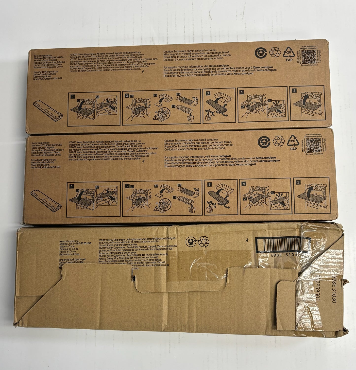 3 Cosmetic Genuine Xerox AltaLink B8145,B8155,B8170 Waste Toner Container 008R08101
