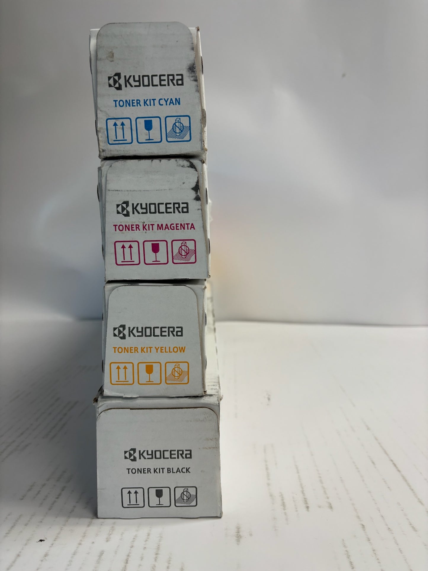 4 New Genuine Kyocera TASKalfa 3552ci,3553ci,4052ci,4053ci  CMYK Toners TK-8527