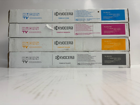 4 New Genuine Kyocera TASKalfa 3552ci,3553ci,4052ci,4053ci  CMYK Toners TK-8527