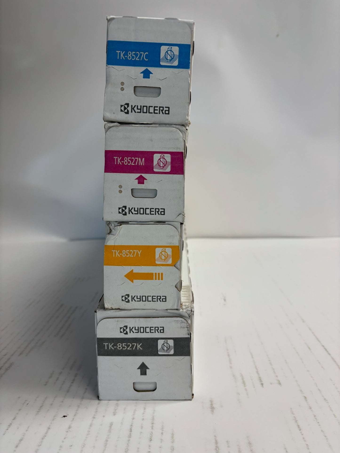 4 New Genuine Kyocera TASKalfa 3552ci,3553ci,4052ci,4053ci  CMYK Toners TK-8527