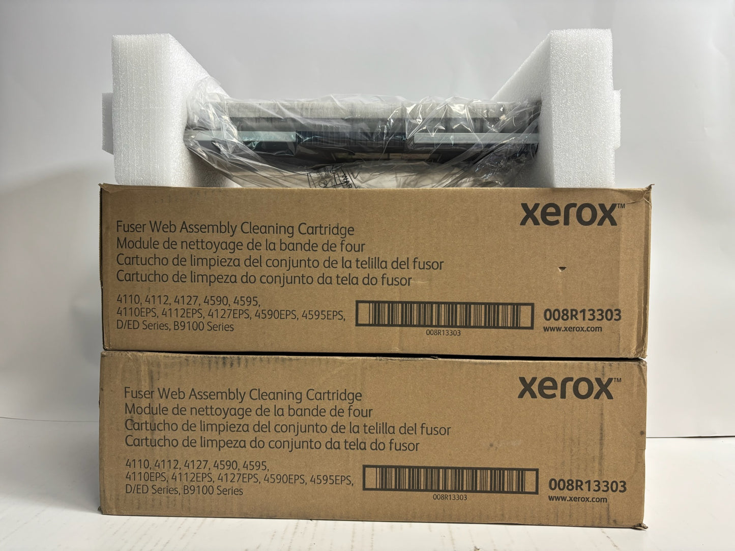 2 Open Genuine Xerox 4110,B9136  Fuser Web Assembly Cleaning Cart 008R13303