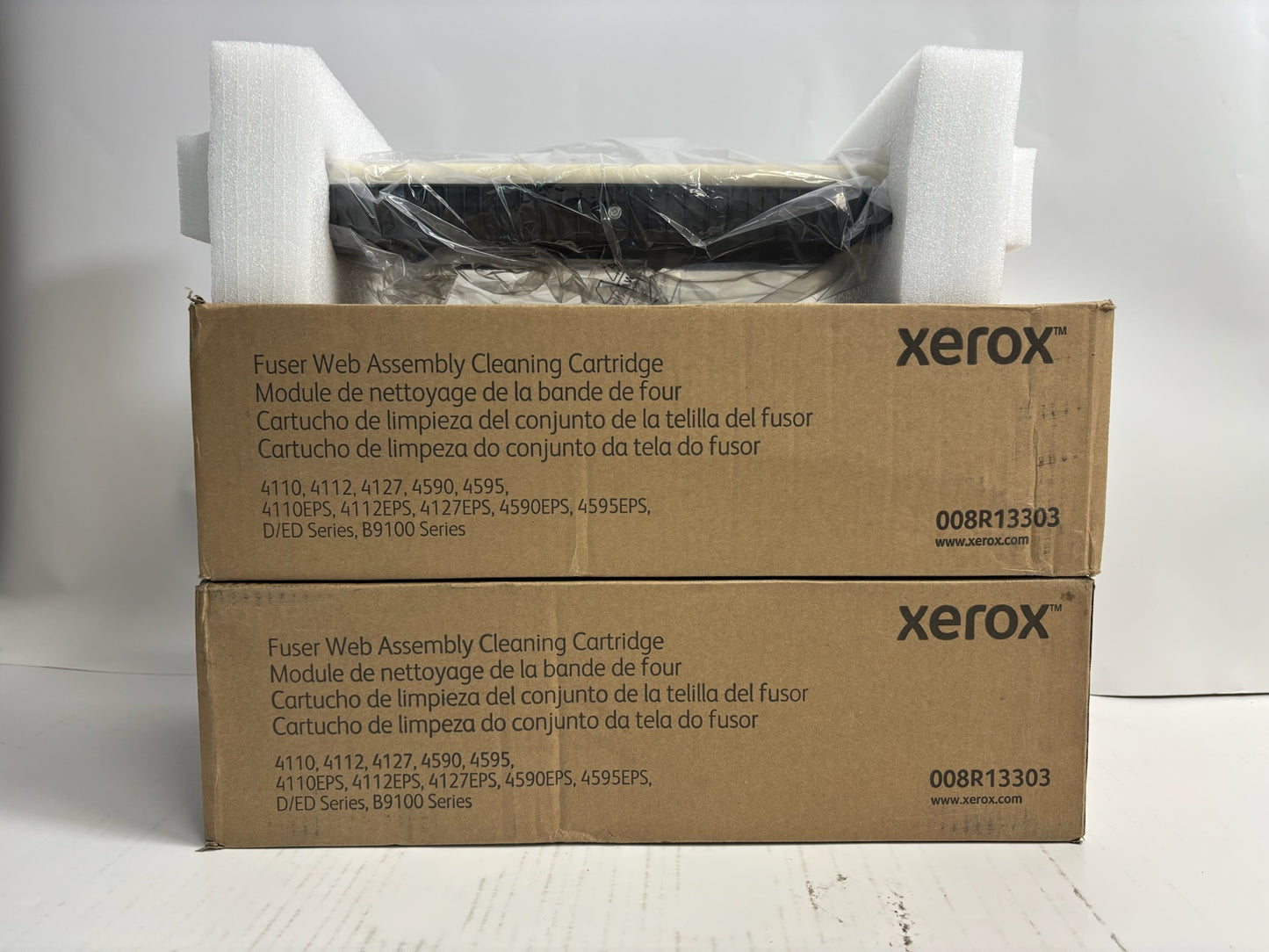 2 Open Genuine Xerox 4110,B9136  Fuser Web Assembly Cleaning Cart 008R13303