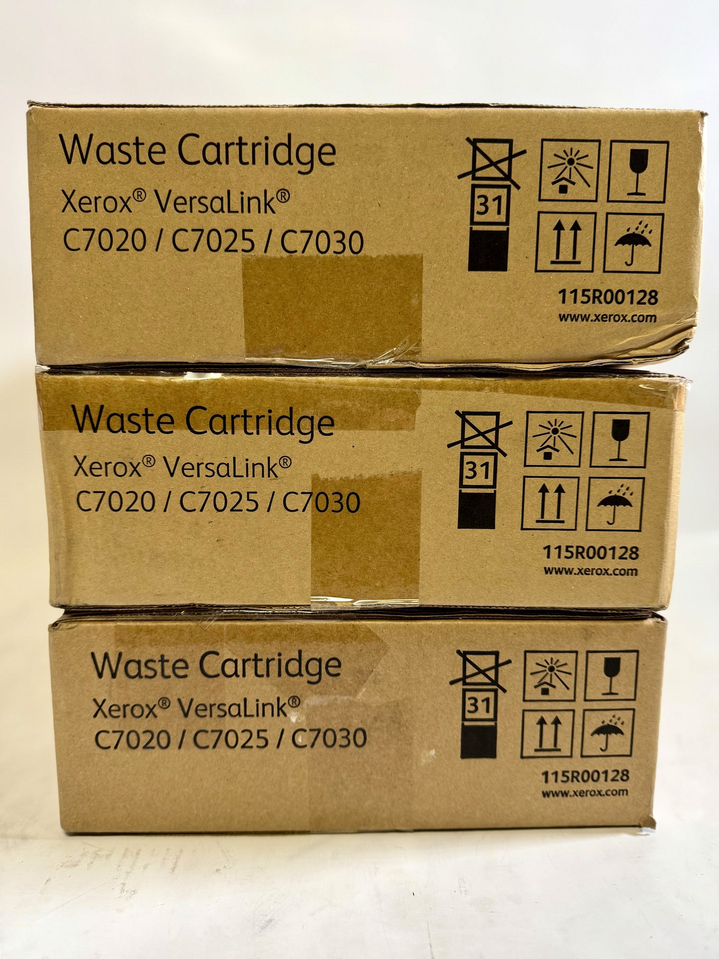 3 OEM Xerox VersaLink C7020,C7025,C7030,C7130,C7125 Waste Cartridges 115R00128