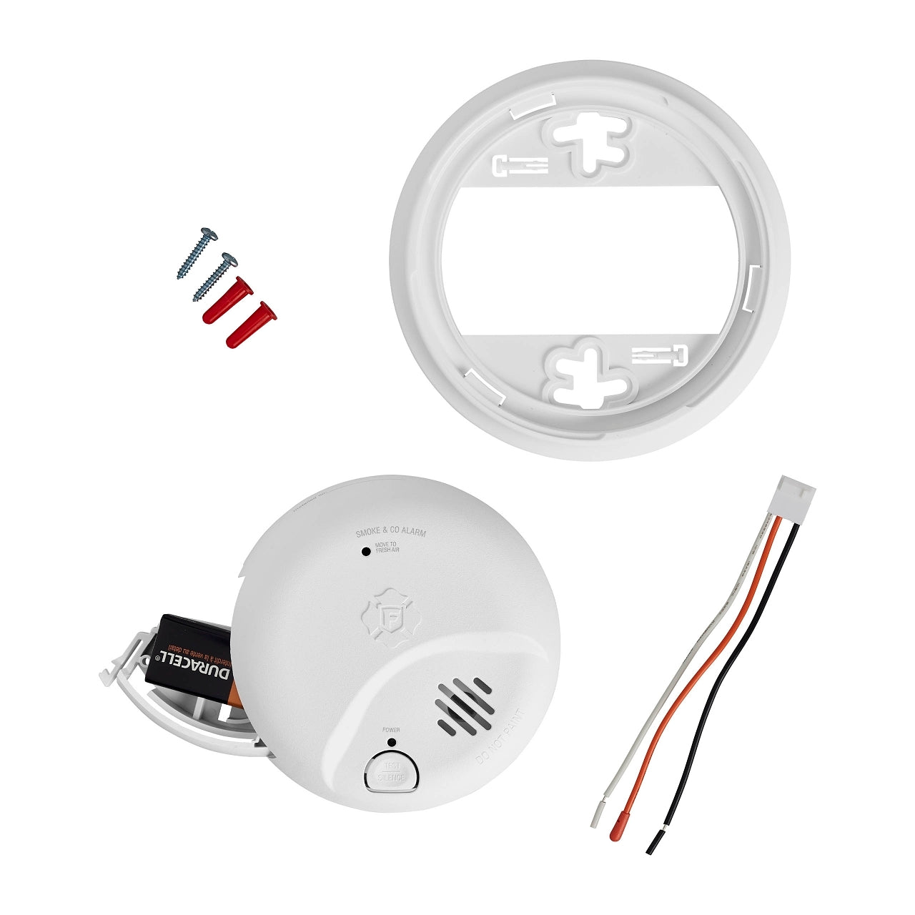 Lot Of 5 BRK SMICO100-AC 2-in-1 Smoke and CO Alarm with Backup