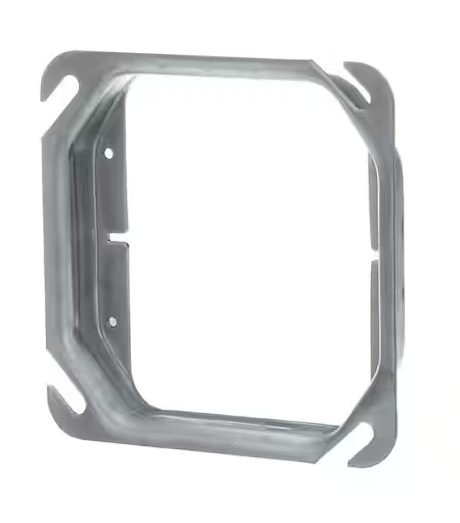 Steel City 4" 2-Gang Square Mud Ring (52C18) 9.0 Cu. In Raised 3/4 in 2.06 Each