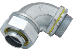 10 Pack RACO (3424) 1" Uninsulated Liquid-Tight 90-Degree Connector