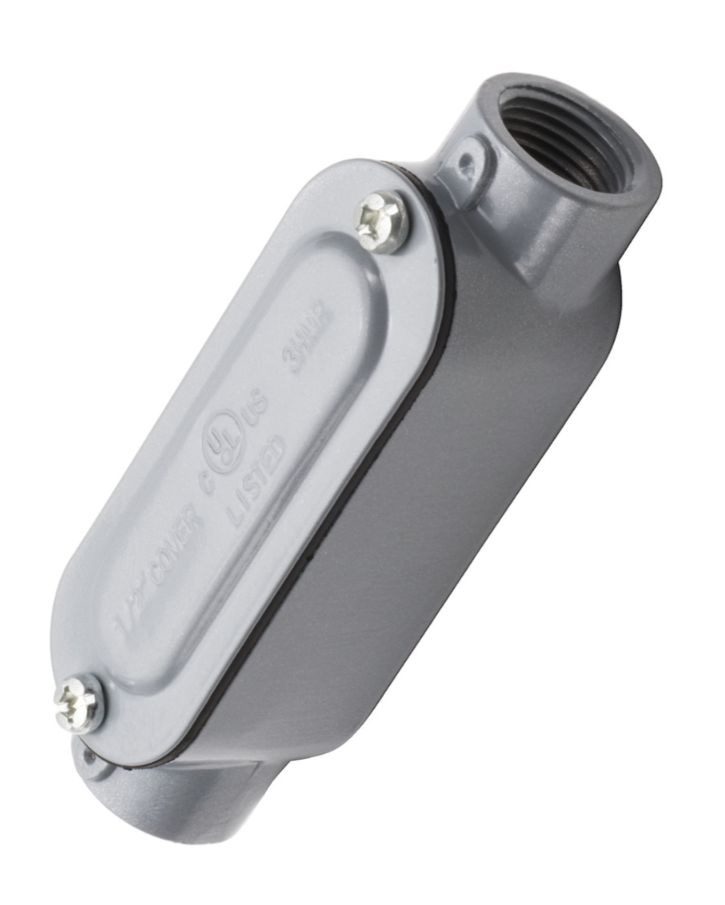 10 PK Topaz (C3CG) 1" Aluminum Rigid Conduit Body W/ Cover