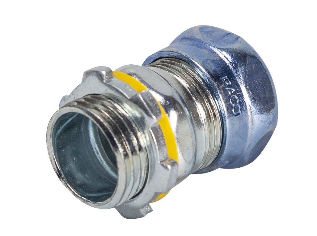 2 Pack Hubbell-RACO (2946RT) 4" EMT Raintight Compression Connector, Uninsulated