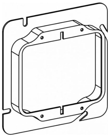 25 PK Orbit (52100) 4-11/16 Steel Square 2-Gang 1" Device Ring