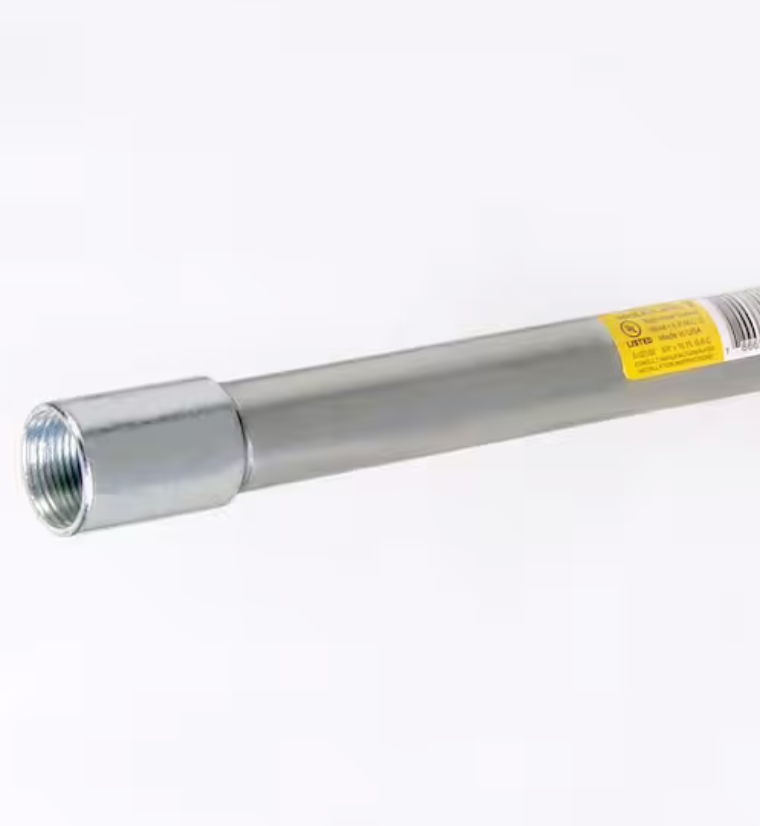 Wheatland 3/4 in. x 10 ft. Rigid Metal Conduit, Galvanized Steel, UL listed