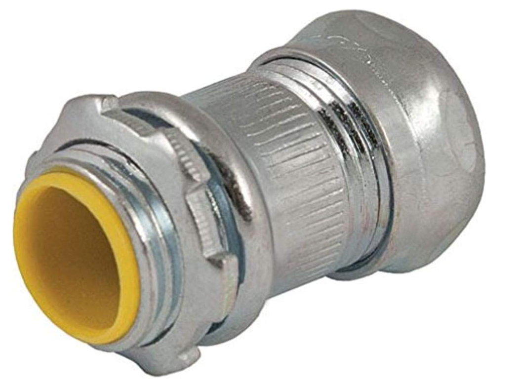 Hubbell-Raco 2914 Connector, Steel, EMT Compression, Insulated, 1" (Pack of 25)