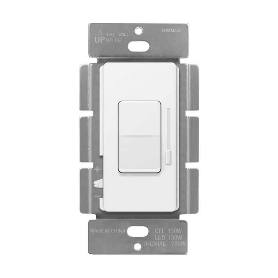 10 PK Enerlites (51300) White LED/CFL Dimmer Switch, 150W, 1-Pole, 120V