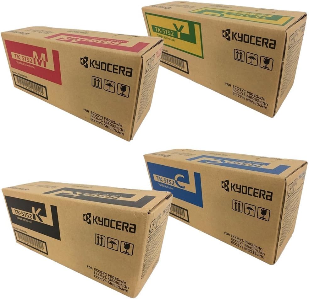 4 OEM Kyocera M6035cidn, M6535cidn, P6035cdn TK5152 (TK-5152) CMYK Toners