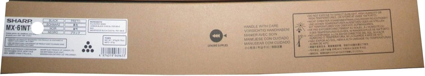 Genuine Sharp MX-6051,MX-6070N,MX-6070V,MX-6071 Black Toner MX-61NT-BC