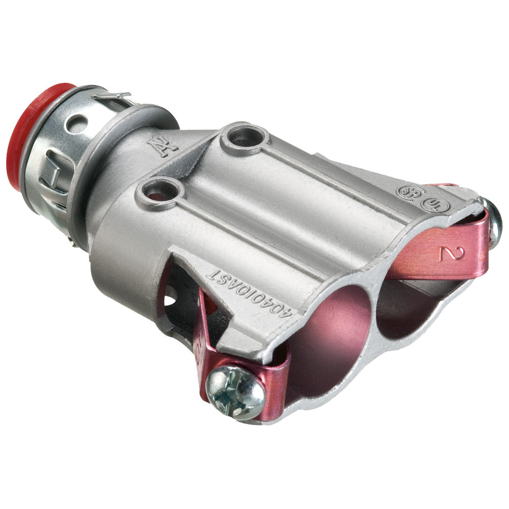 25PK Arlington 505010AST Duplex Cable Connector – ½″ Trade, ¾″ Knockout