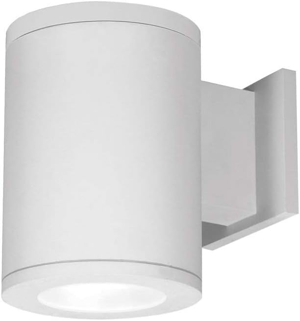 WAC Lighting DS-WS05-F30S-WT Tube Architectural 5" LED Wall Light Straight Flood Beam 3000K in White
