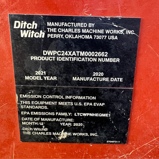 Ditch Witch C24X WALK-BEHIND TRENCHER Slightly Used Around 500 Hours