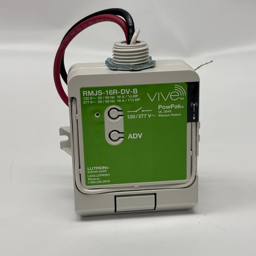 Lutron RMJS-16R-DV-B PowPak Relay Module with Softswitch
