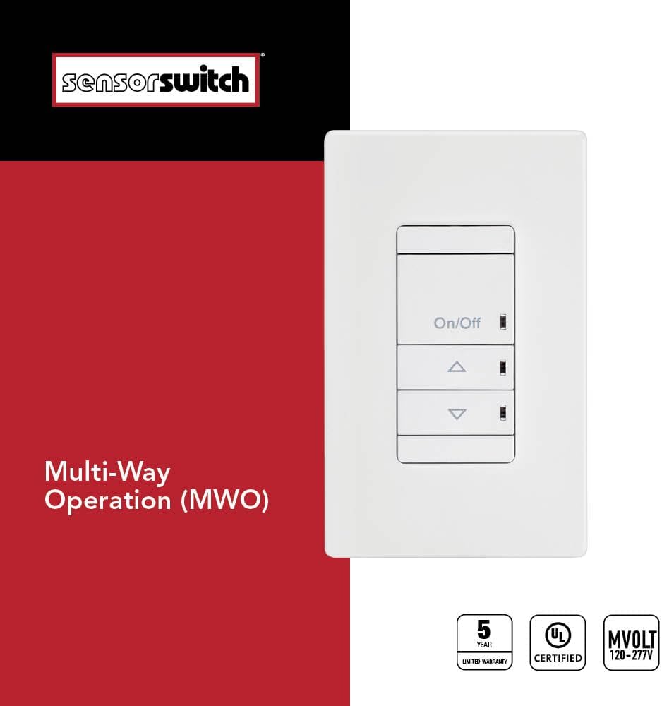 Acuity SPODMRA-MWO-WH Aesthetic Dimming Switch-Pod, Multi-Way Option, Dimming