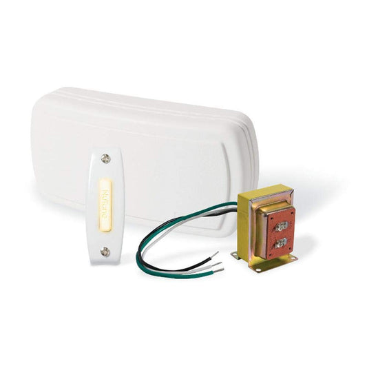Broan-NuTone BK115LWH Builder Chimes Kit with Lighted Pushbutton White (Case of 12)