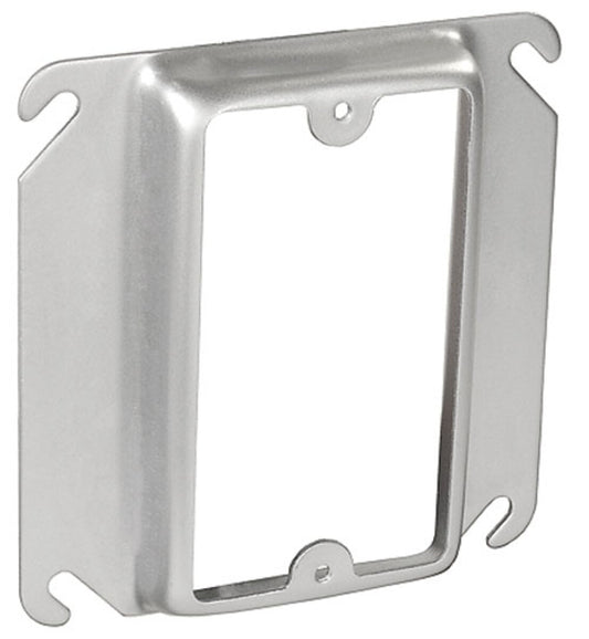 100 PK Steel City 52C1458 4″ Square 1‑Gang Device Cover, 5⁄8″ Raised
